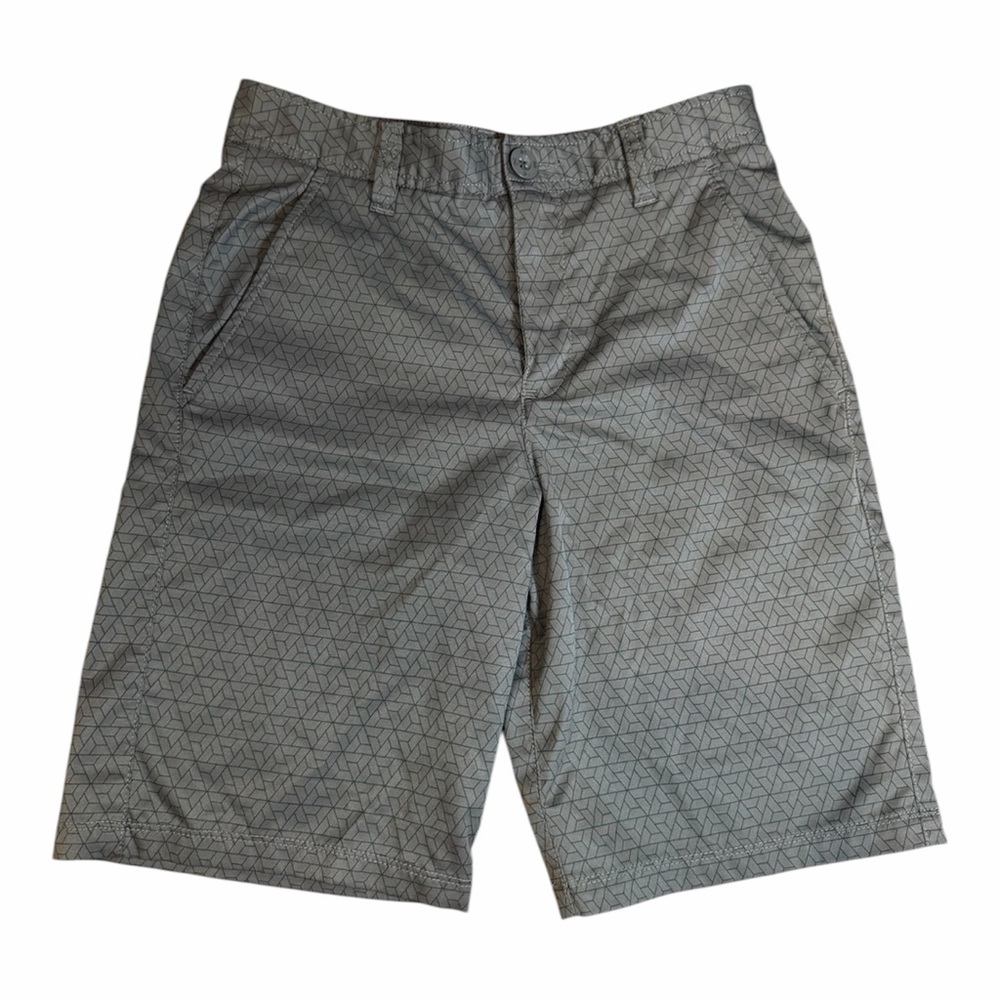 Under Armour - Youth Boys blue/grey Patterned Shorts - size 14